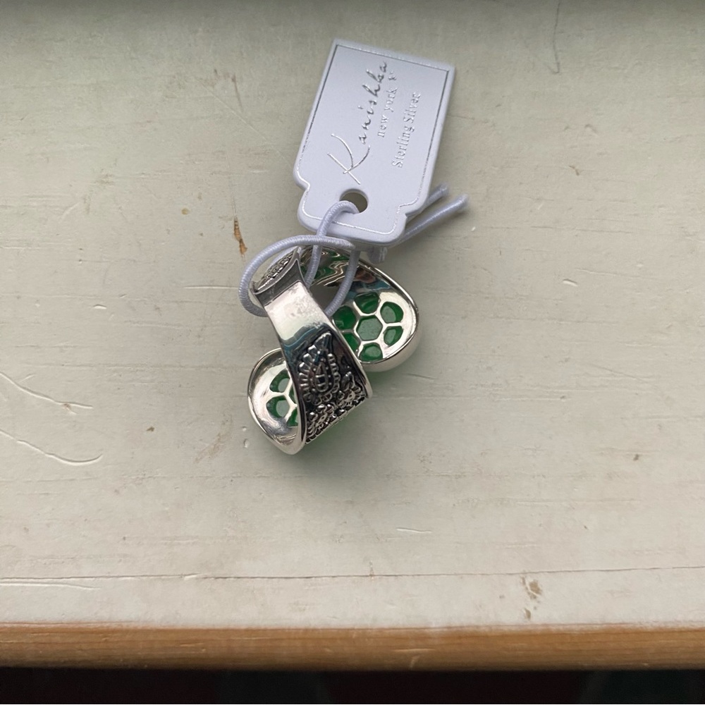 Jade sterling ring - Picture 12 of 13